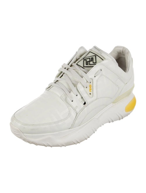 Fendi Zucca FF Logo Leather Sneakers