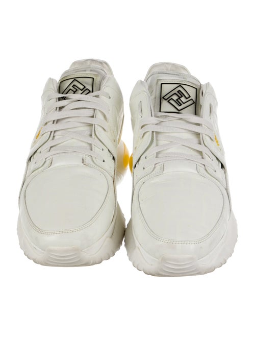 Fendi Zucca FF Logo Leather Sneakers