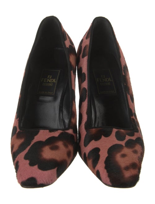 Fendi Ponyhair Animal Print Pumps