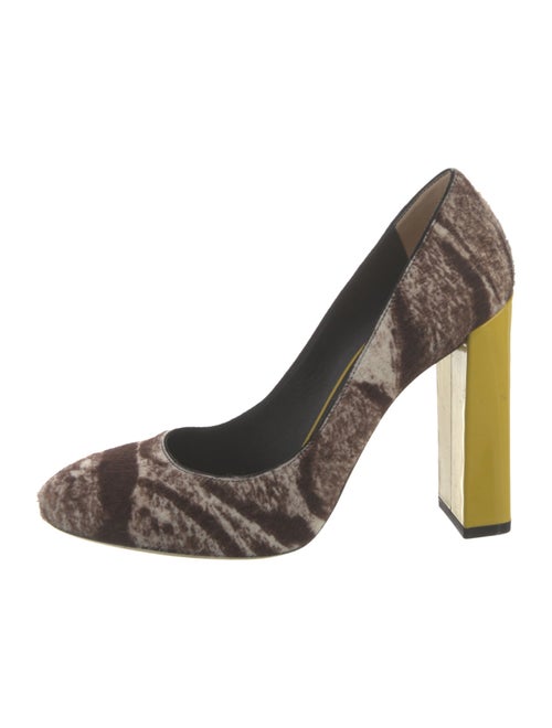 Fendi Ponyhair Animal Print Pumps