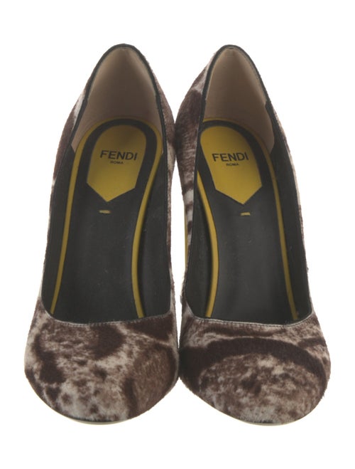Fendi Ponyhair Animal Print Pumps