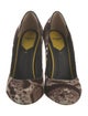 Fendi Ponyhair Animal Print Pumps