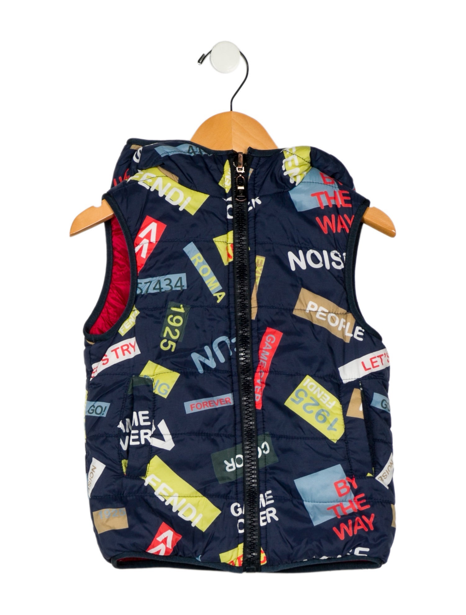 Fendi Full Zip Reversible Vest