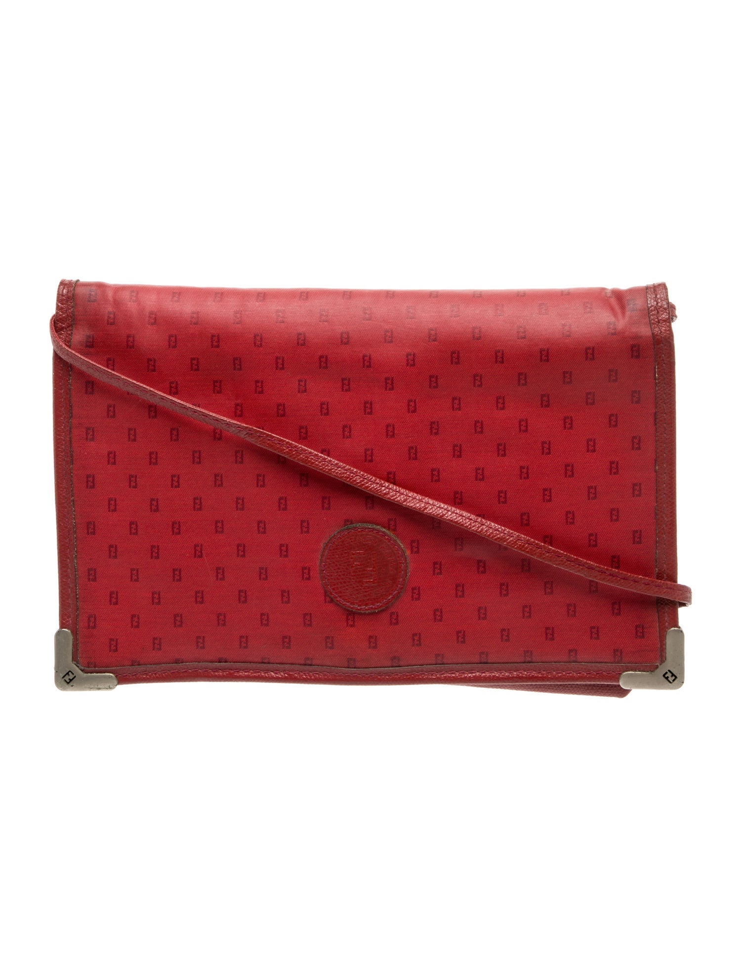 Fendi Zucchino FF Shoulder Bag Vintage