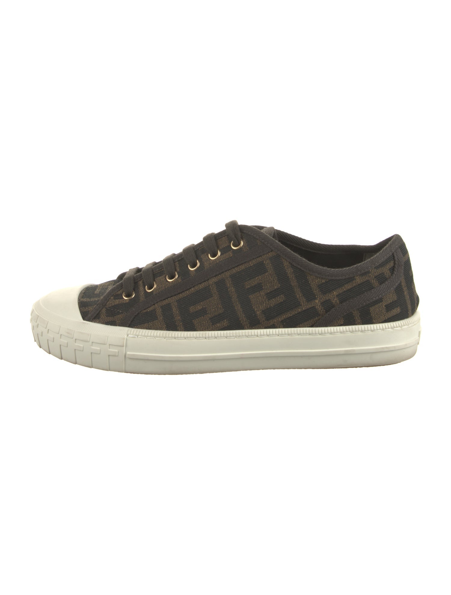 Fendi Zucca FF Logo Canvas Sneakers