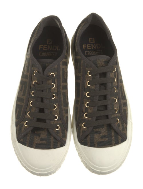 Fendi Zucca FF Logo Canvas Sneakers
