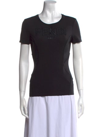 Fendi Graphic Print Crew Neck T-Shirt