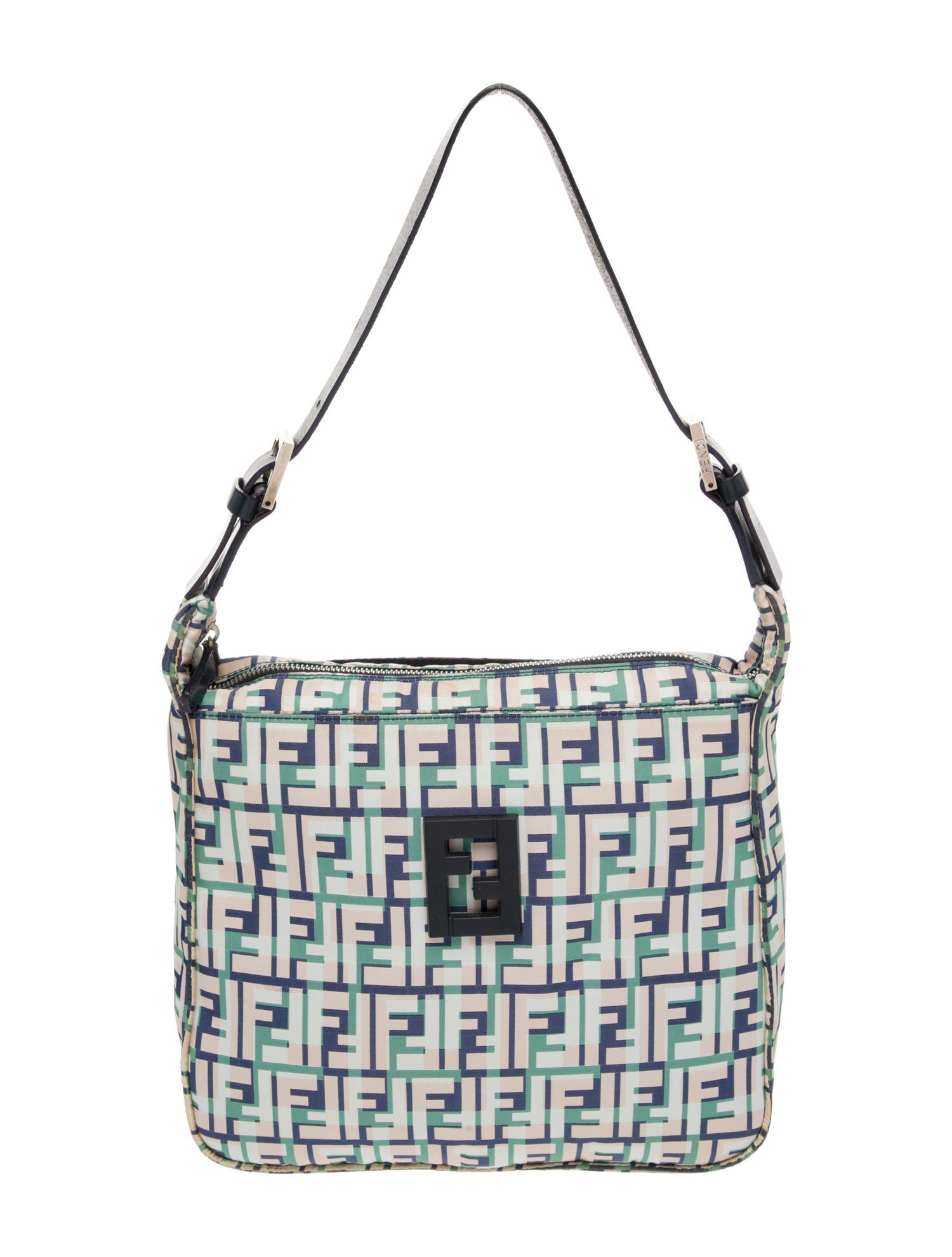 Fendi Canvas Double Flap Baguette