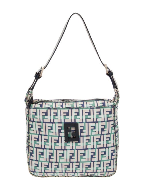 Fendi Canvas Double Flap Baguette