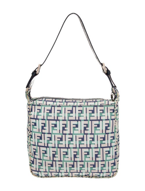 Fendi Canvas Double Flap Baguette