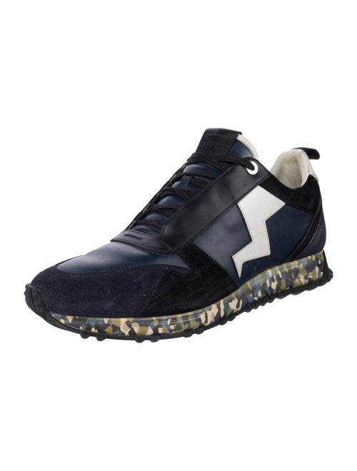 Fendi Leather Printed Sneakers