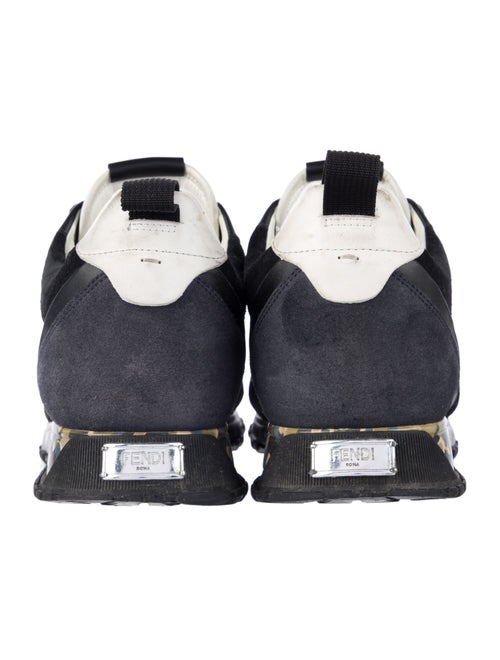 Fendi Leather Printed Sneakers