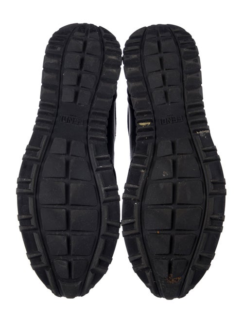 Fendi Leather Printed Sneakers