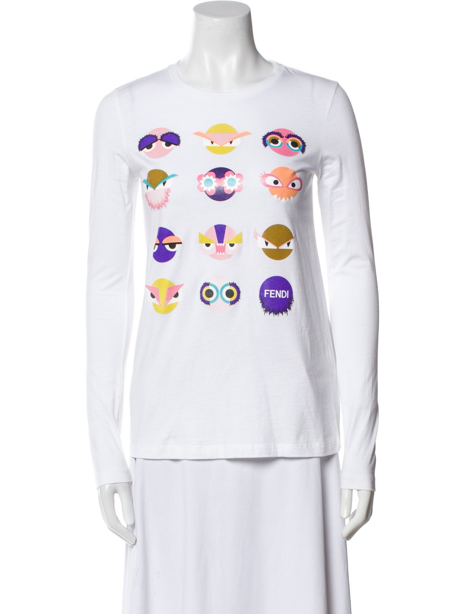Fendi Girls' Printed Long Sleeve Top