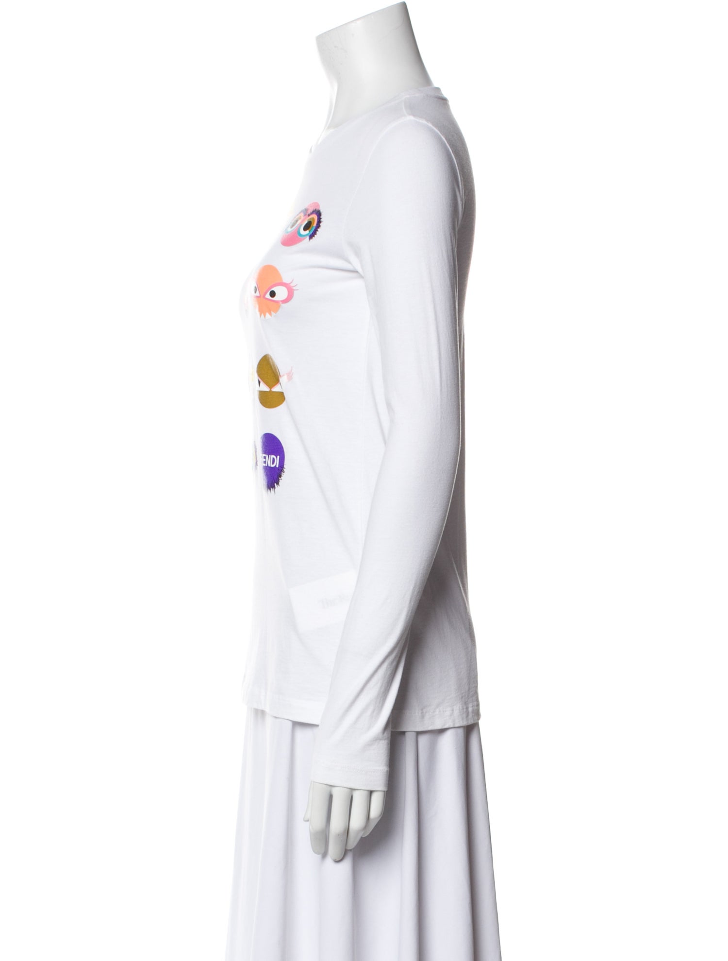 Fendi Girls' Printed Long Sleeve Top