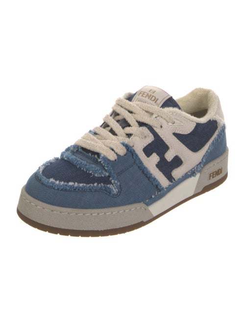 Fendi Denim Printed Sneakers