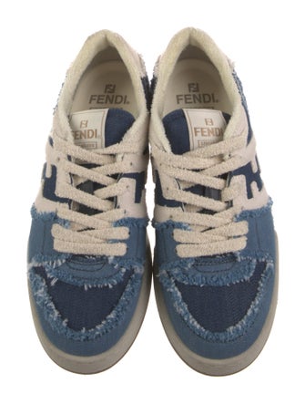 Fendi Denim Printed Sneakers