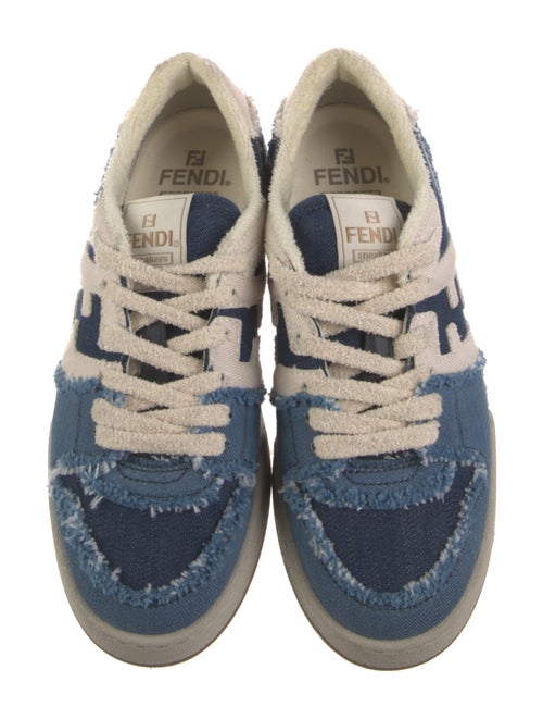 Fendi Denim Printed Sneakers