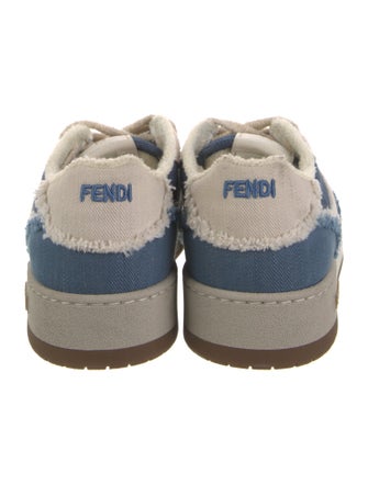 Fendi Denim Printed Sneakers