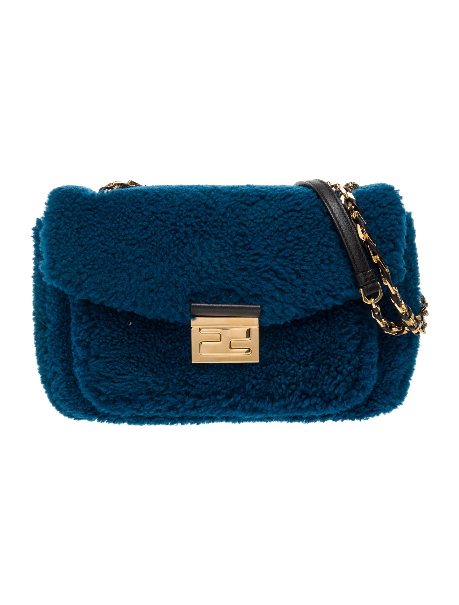 Fendi Shearling Shoulder Bag
