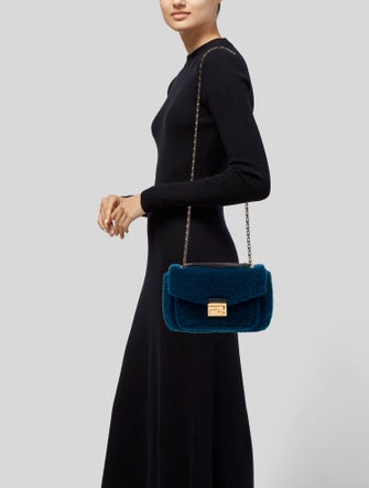 Fendi Shearling Shoulder Bag