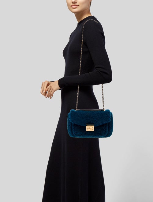Fendi Shearling Shoulder Bag