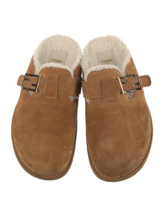 Fendi Suede Mules