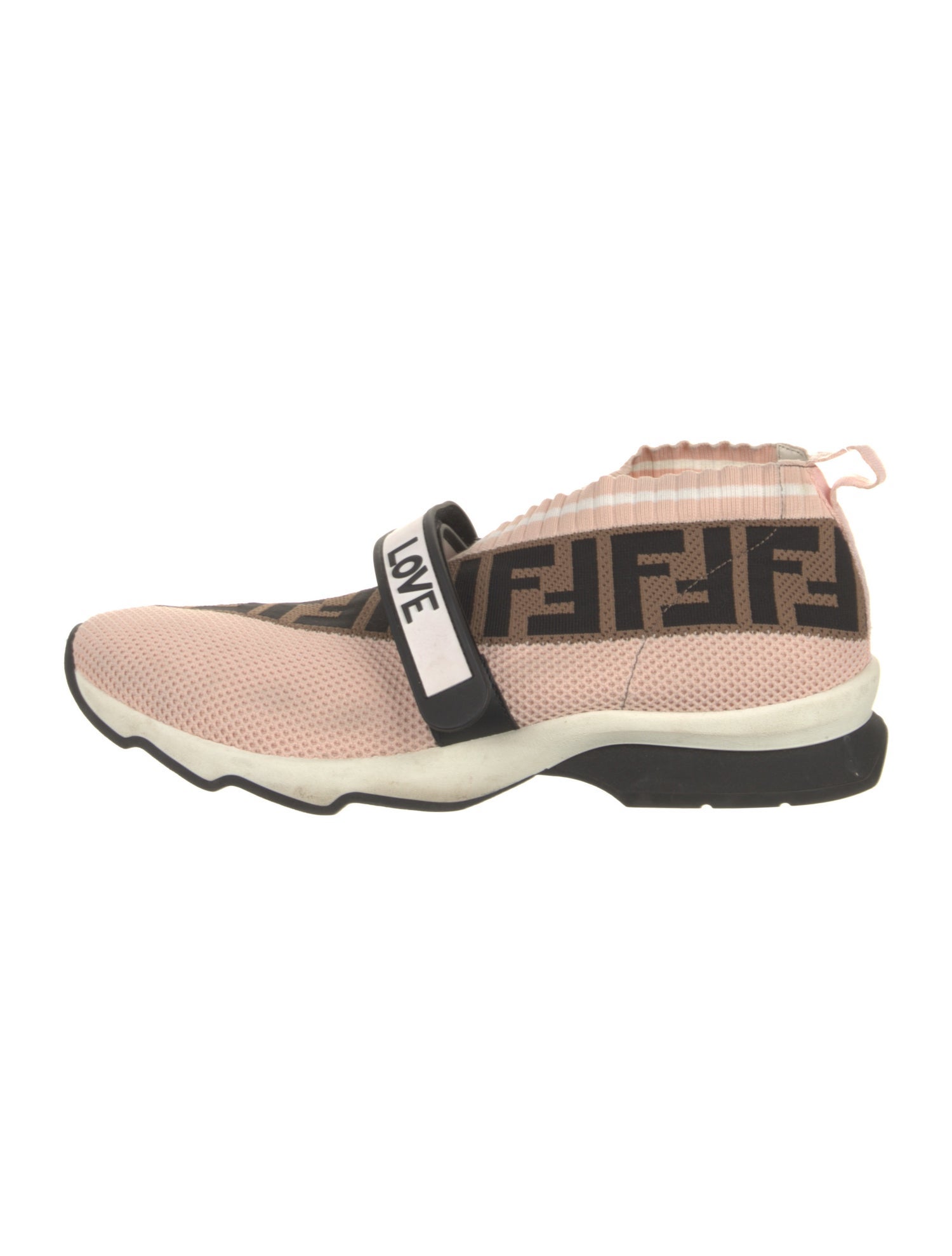Fendi Zucca FF Logo Printed Sock Sneakers
