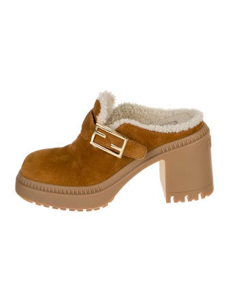 Fendi Suede Mules