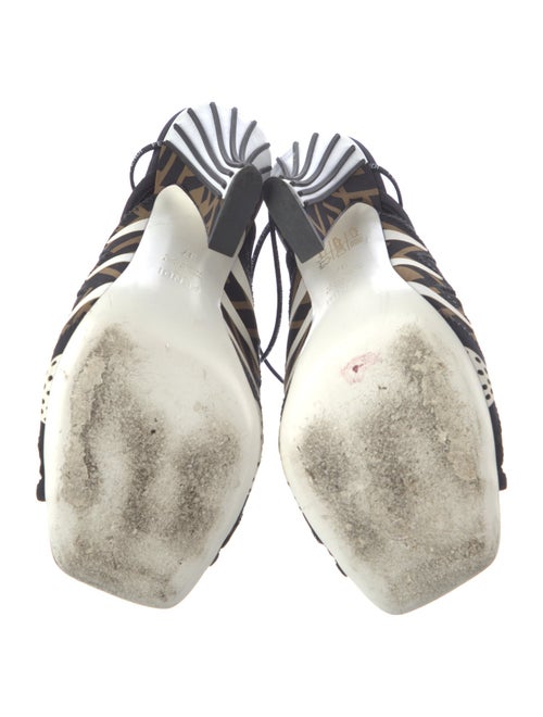 Fendi Zucca FF Logo Mesh Slides