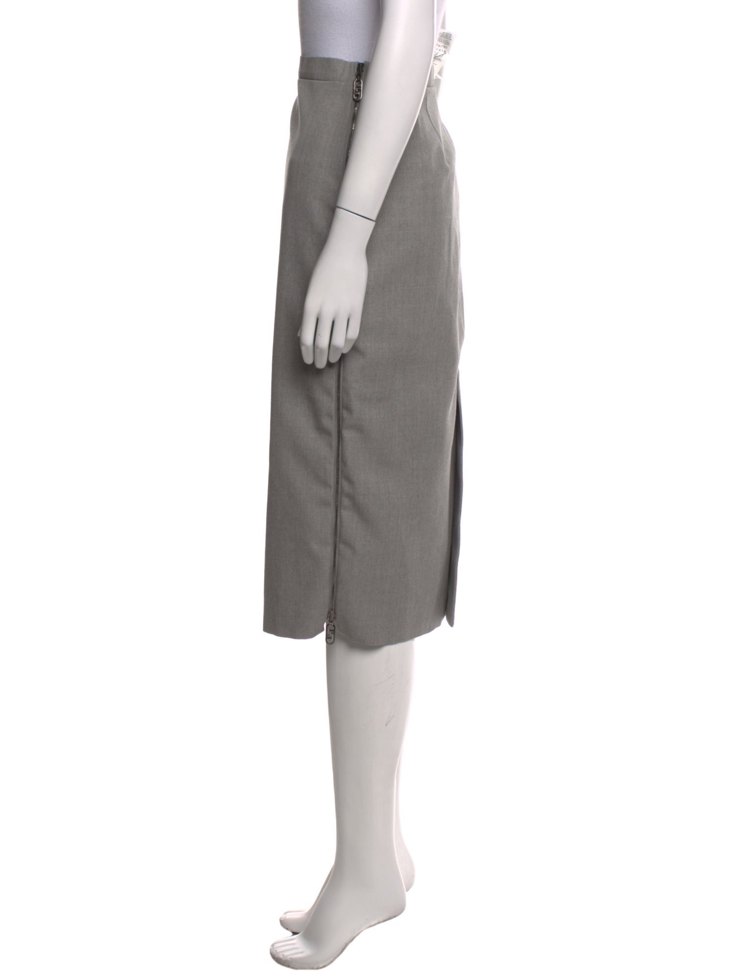 Fendi Virgin Wool Knee-Length Skirt w/ Tags