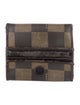 Fendi Pequin Pattern Canvas Wallet