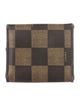 Fendi Pequin Pattern Canvas Wallet