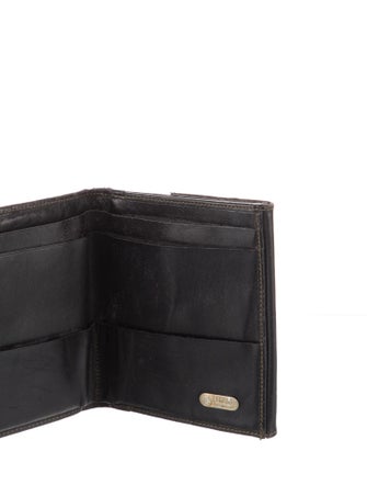 Fendi Pequin Pattern Canvas Wallet