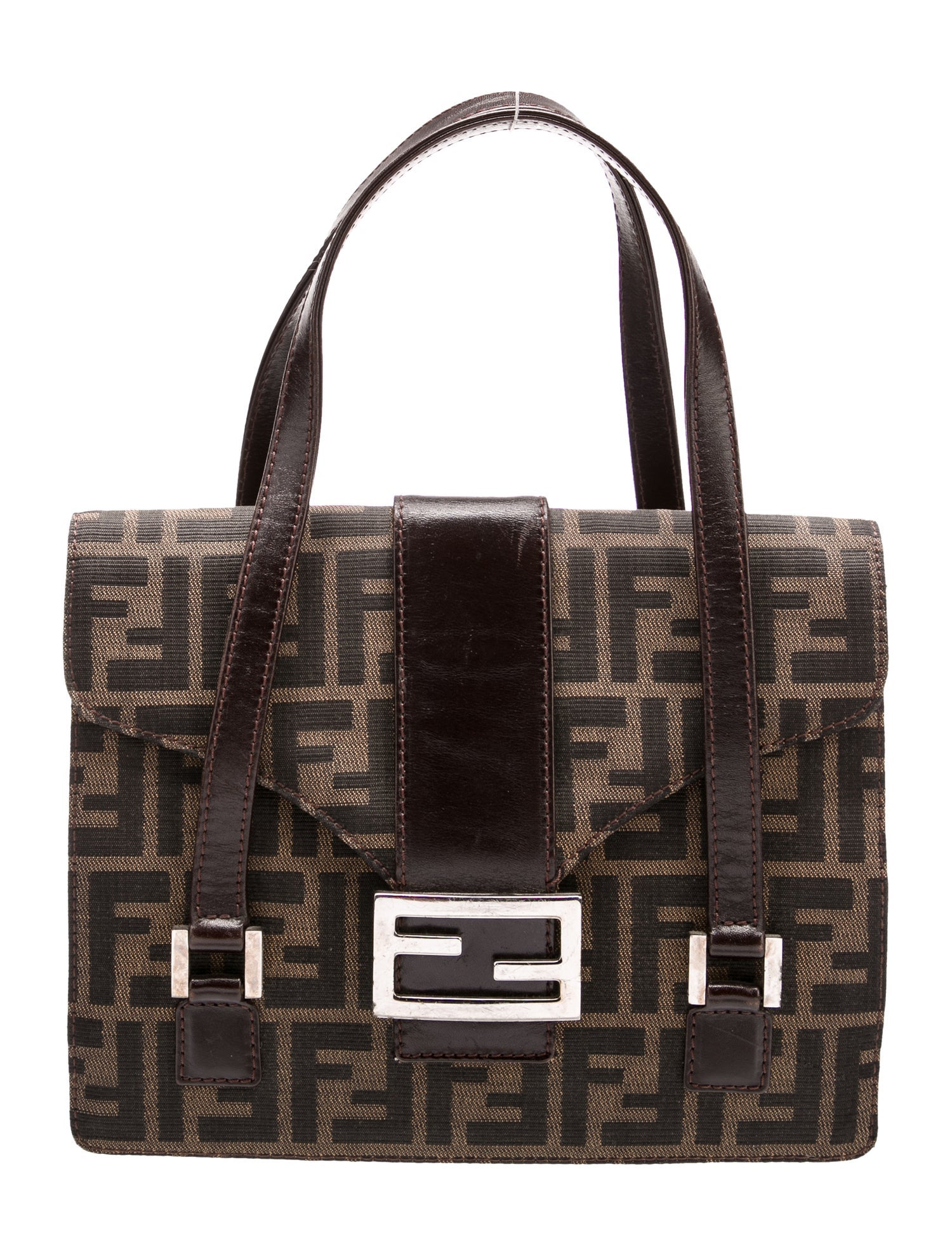 Fendi Zucca FF Top Handle Bag Vintage