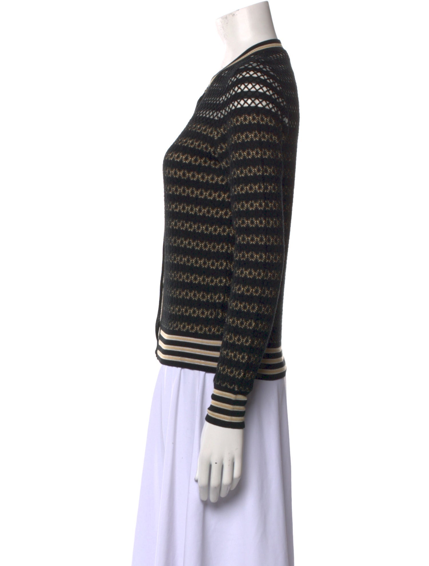 Fendi Silk Striped Sweater