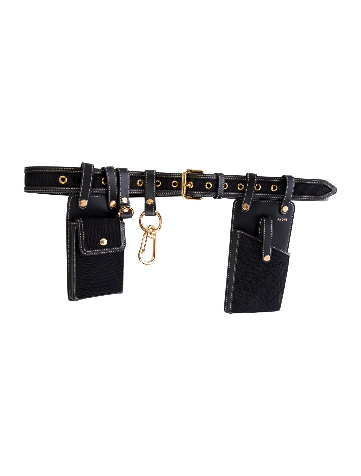 Fendi Wide Canvas Belt