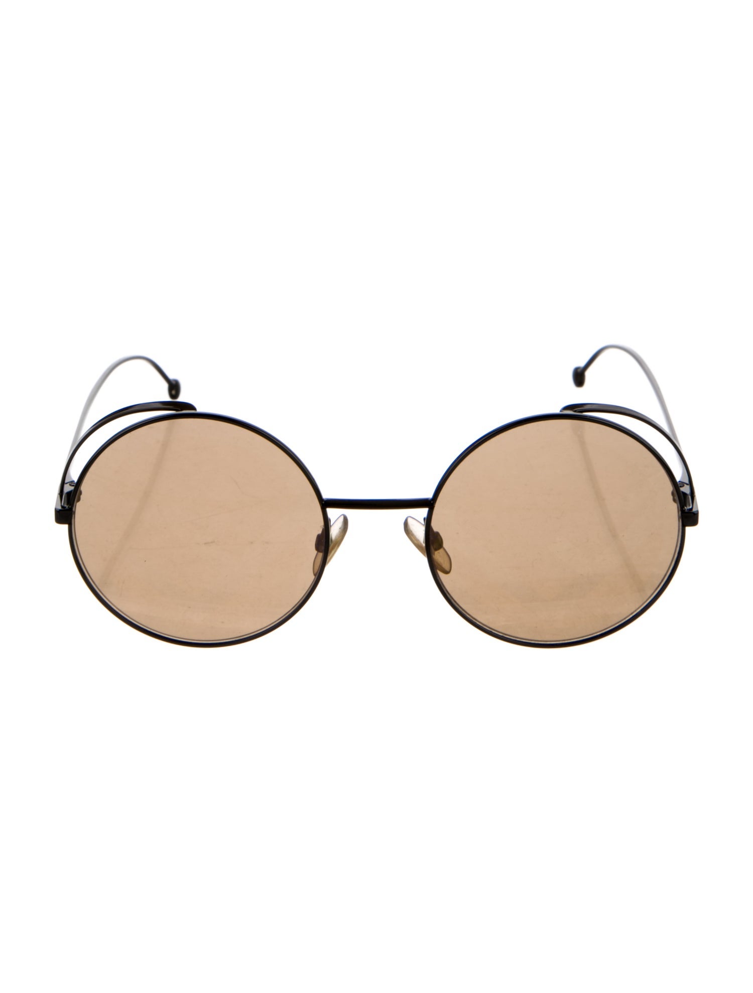 Fendi Zucca FF Logo Round Sunglasses