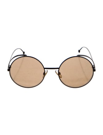 Fendi Zucca FF Logo Round Sunglasses