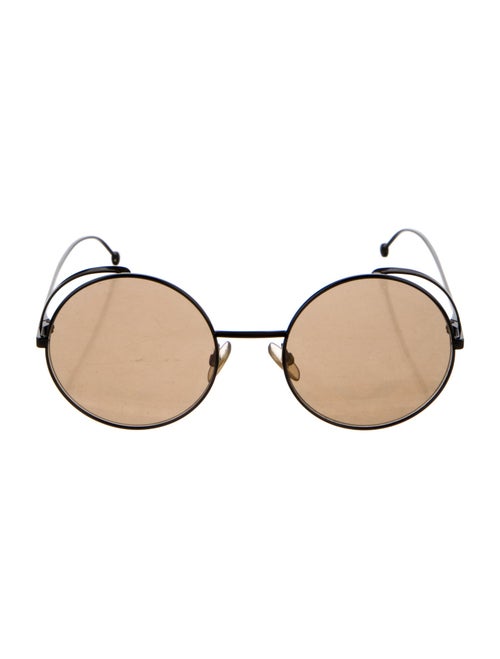 Fendi Zucca FF Logo Round Sunglasses