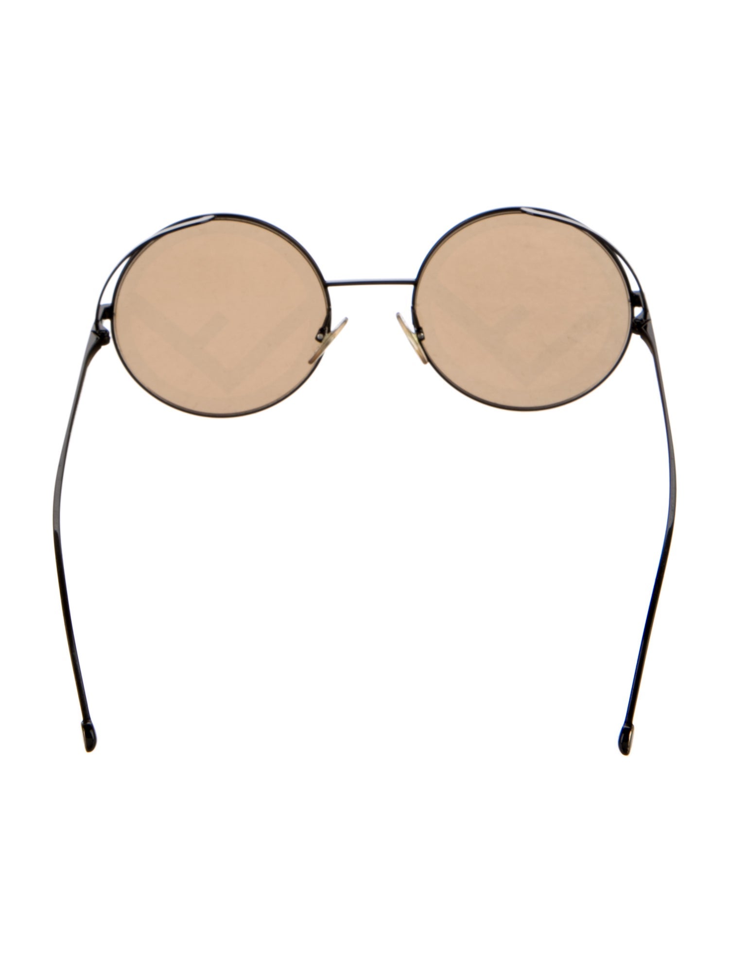 Fendi Zucca FF Logo Round Sunglasses