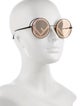 Fendi Zucca FF Logo Round Sunglasses