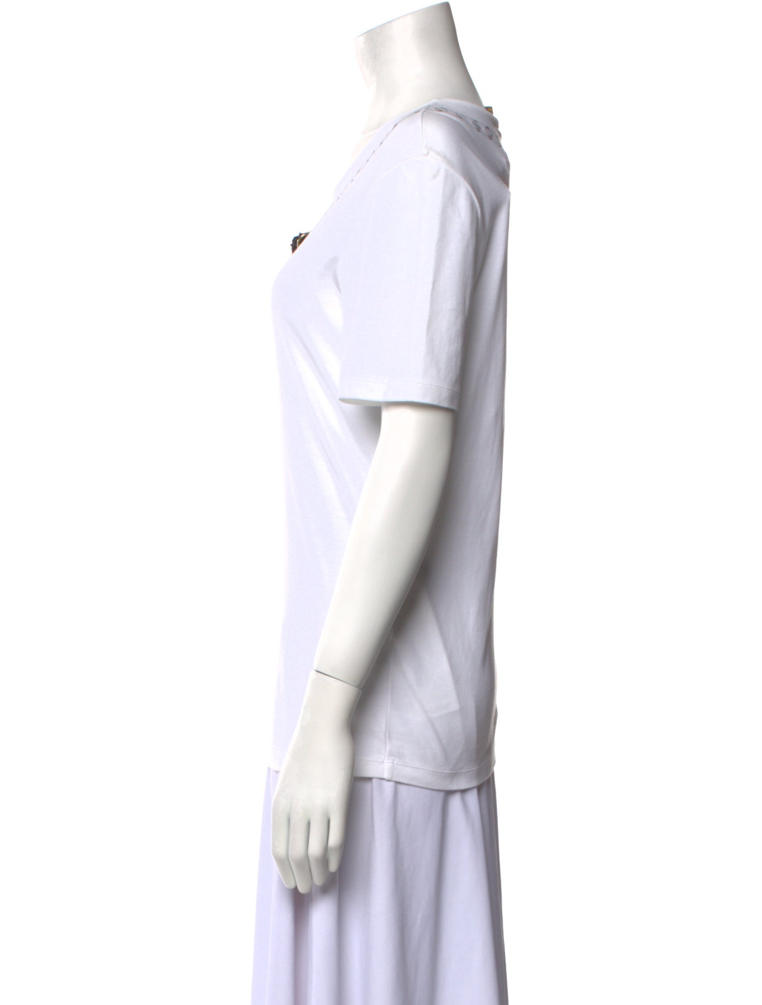 Fendi Scoop Neck Short Sleeve T-Shirt w/ Tags