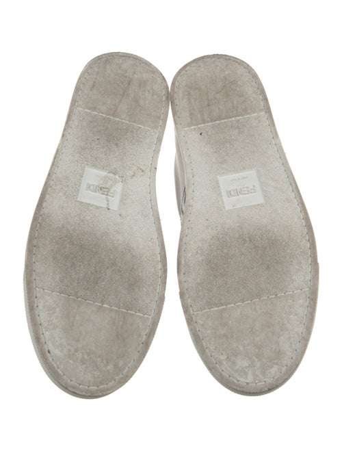 Fendi Zucca FF Logo Leather Sneakers