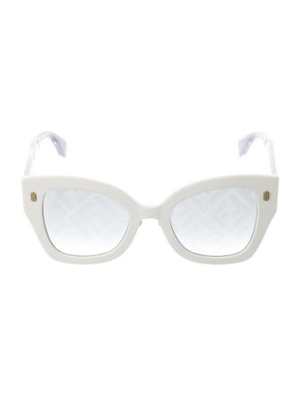 Fendi Zucca FF Logo Wayfarer Sunglasses