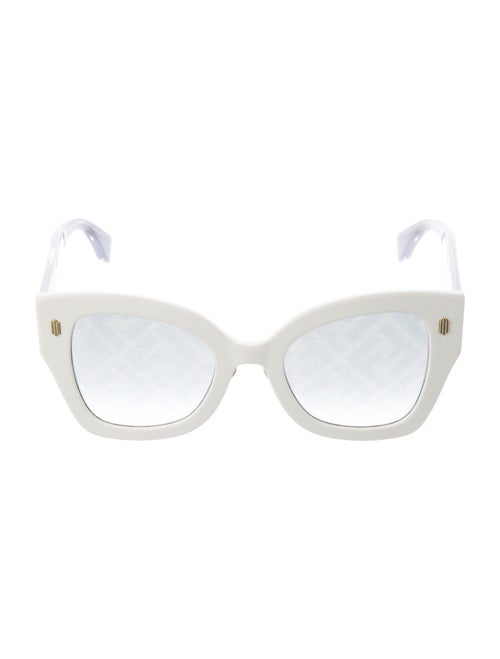 Fendi Zucca FF Logo Wayfarer Sunglasses