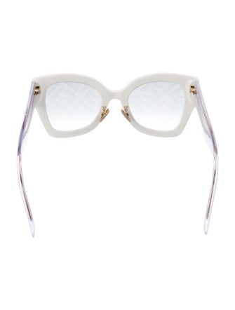 Fendi Zucca FF Logo Wayfarer Sunglasses