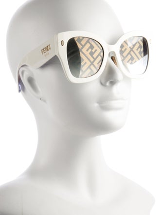 Fendi Zucca FF Logo Wayfarer Sunglasses