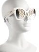 Fendi Zucca FF Logo Wayfarer Sunglasses