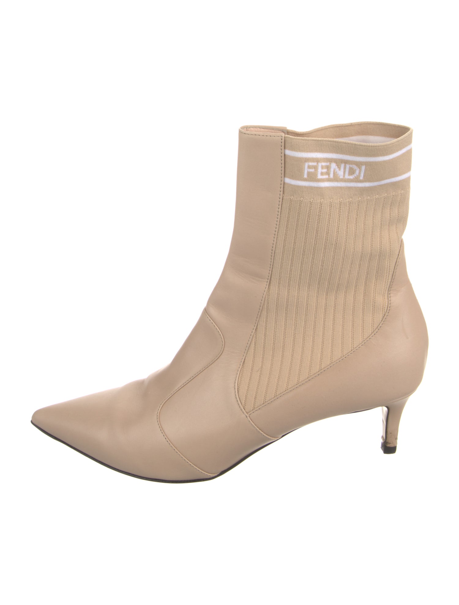 Fendi Leather Sock Boots